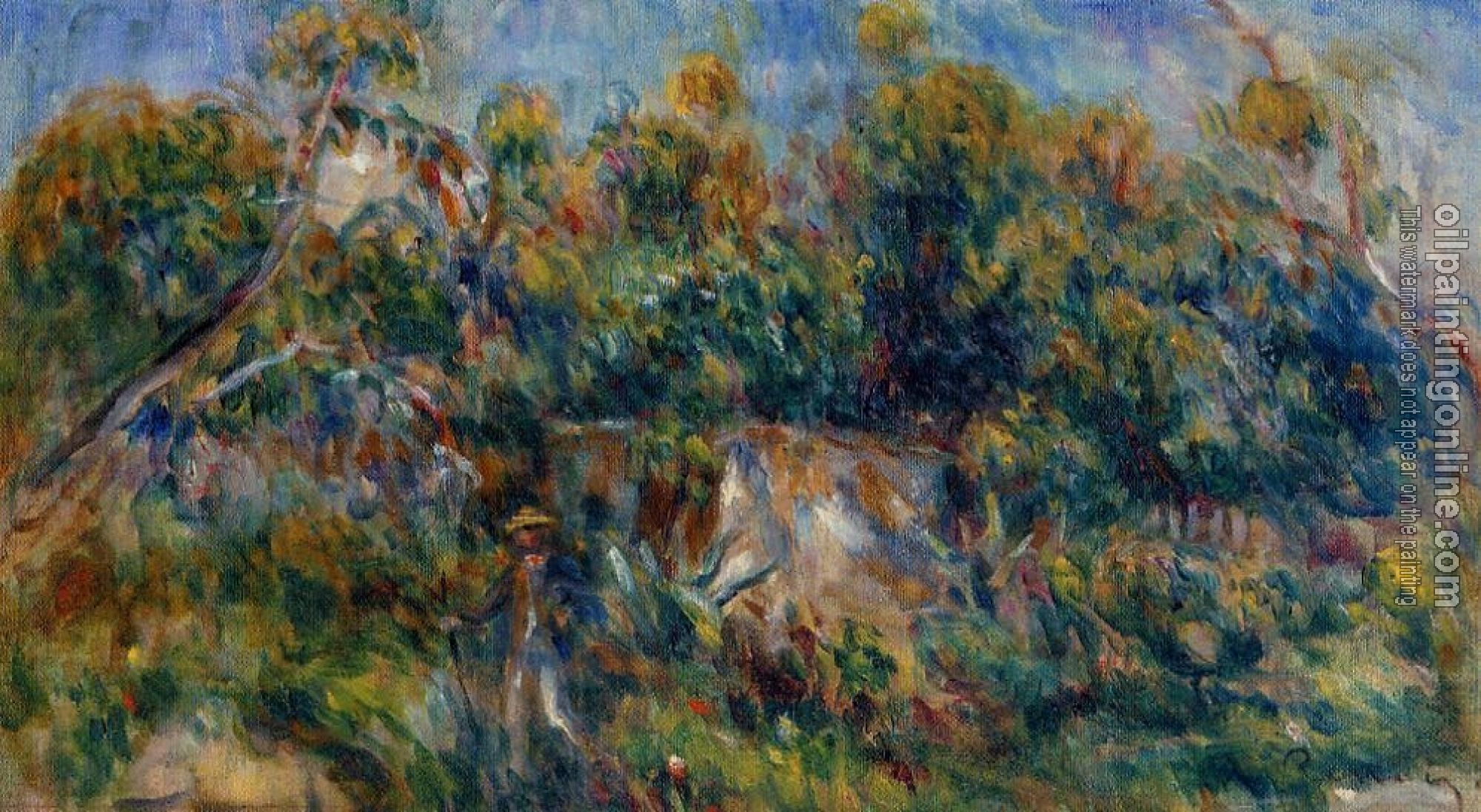 Renoir, Pierre Auguste - The Painter Taking a Stroll at Cagnes